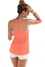 Pink Strappy Back Detail Summer Top