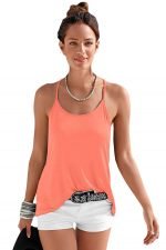 Pink Strappy Back Detail Summer Top - Image 2