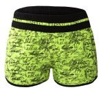 Yellow Individual Handwriting Print Swim Shorts