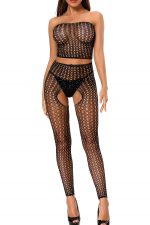 Tube Top and Crotchless Tights Lingerie Set - Image 6