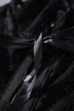 Black Lace Versatile Laceup Teddy Lingerie - Image 20