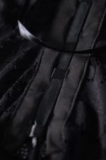 Black Lace Versatile Laceup Teddy Lingerie - Image 16