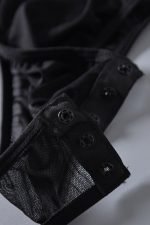 Black Lace Versatile Laceup Teddy Lingerie - Image 14