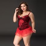 Red Corset & Bustier For Women - Image 4