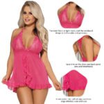 Boldwink Women's Nylon Spandex & Lace Above Knee - Image 2