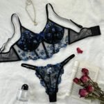Floral Embroidery Lingerie Set – Sheer Boho Erotic Bra & Panty for Women - Image 7