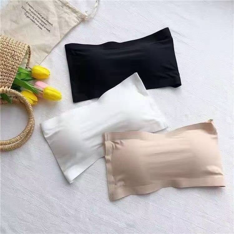 Hbc3cf2c51a0c42229d4cf3b901697097I Seamless Strapless Tube Top Bra – Wireless Bandeau Bra with Adjustable Straps & Hook Closure - Image 1